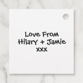 Personalisiert Tractor Country Wedding Gefallen Ta Geschenkanhänger (Rückseite)