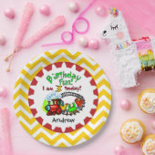 Personalisiert Train 3. Geburtstagspapier Teller (Party)