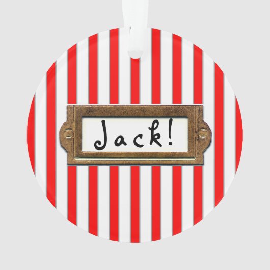 Personalisiert Trampolin Ornament (Rückseite)