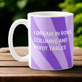 Personalisiert träume ich in Drehtischen Lila Kaffeetasse