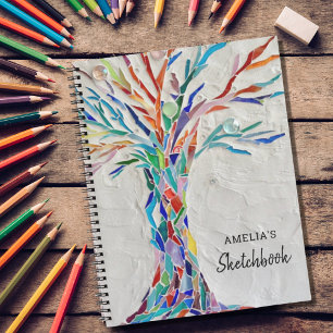 Personalisiert Tree Sketchbook Notizblock