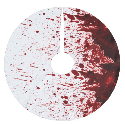 Personalisiert Tree Skirt Bluthochdruck Spritzer V Polyester Weihnachtsbaumdecke (Vorderseite)