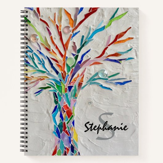 Personalisiert Tree Spiral Notebook Notizblock (Vorderseite)