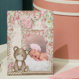 Personalisiert treffen Sie unsere neue Baby-Ankünd Feiertagskarte