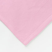 Personalisiert Trendrosa Monogramm Fleecedecke (Ecke)