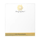 Personalisiert Trendy Gold Foil Star Frohe Weihnac Notizblock (Vorderseite)