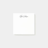 Personalisiert Trendy Moderne Schrift Minimalistis Post-it Klebezettel (Vorderseite)