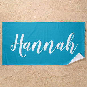 Personalisiert Trendy Script Individuelle Name Coo Strandtuch