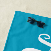 Personalisiert Trendy Script Individuelle Name Coo Strandtuch (Beispiel)