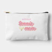 Personalisiert Trendy Tennis Mama Kleine Zubehörtasche (Vorderseite)