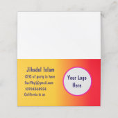 Personalisiert Treuekarte (Außenseite Aufgefaltet)