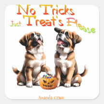Personalisiert Trick Leckerei Halloween Saint Bern