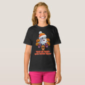 Personalisiert Trick oder Treat Boo Funny Hallowee T-Shirt (Vorne ganz)