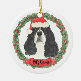 Personalisiert Tricolor English Springer Spaniel Keramik Ornament
