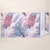 Personalisiert tropisch strandtuch (Vorderseite)