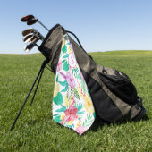 Personalisiert tropische Flora Golfhandtuch (Gras)