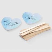 Personalisiert "True Love Blue" Fächer (Non-assembled)