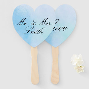 Personalisiert "True Love Blue" Fächer