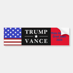 Personalisiert Trump Vance 2024 Autoaufkleber