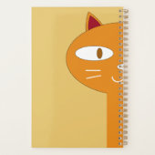 Personalisiert tue ich, was ich Niedliche Witzkatz Planer (Rückseite)