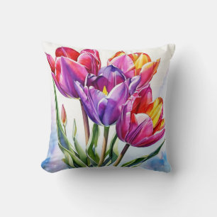 Personalisiert Tulip Watercolor Kissen