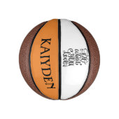 Personalisiert - Tun Sie, was Sie Liebe - Basketba Mini Basketball (Vertikal)