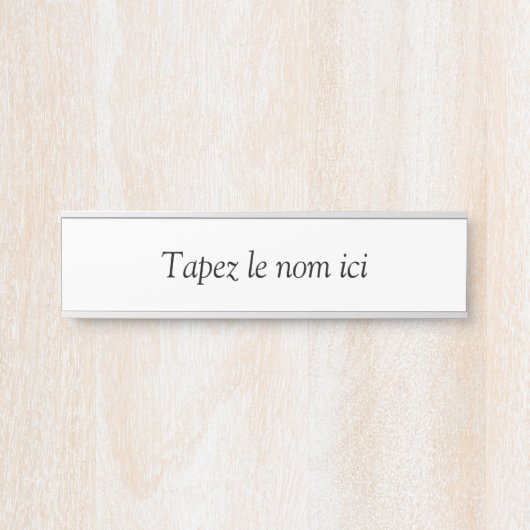 Personalisiert Türschild (Vorderseite )