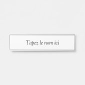 Personalisiert Türschild (Vorderseite )