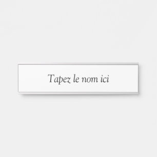 Personalisiert Türschild