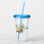 Personalisiert Turtle Acryltrinkbecher (Rückseite)