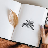 Personalisiert Turtle Ex Libris Buchzeichen Gummistempel