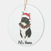 Personalisiert Tuxedo Ragamuffin Cat Keramik Ornament (Links)