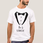 Personalisiert Tuxedo STAGDO T-Shirt (Vorderseite)