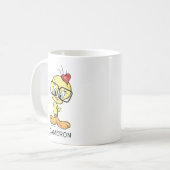 Personalisiert TWEETY™ Bird-Nerd Kaffeemaschine Ta Kaffeetasse (Vorderseite Links)