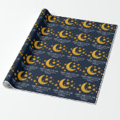 Personalisiert Twinkle Little Star Moon & Stars Geschenkpapier (Ungerollt)