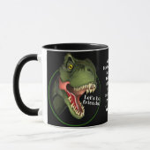 Personalisiert Tyrannosaurus Rex Dinosaurier Tasse (Links)
