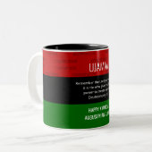 Personalisiert UJAMAA Kwanzaa Zweifarbige Tasse (Vorderseite Links)