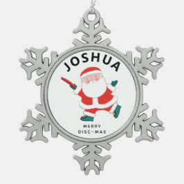 Personalisiert Ultimate Frisbee Holiday Gift Schneeflocken Zinn-Ornament