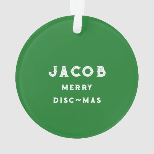 Personalisiert Ultimate Frisbee Ornament (Rückseite)