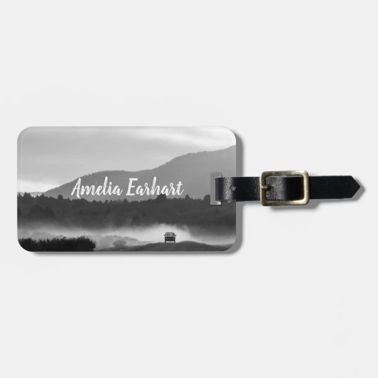 Personalisiert, um die Welt zu sehen | Gepäckmarke Gepäckanhänger (Vorderseite horizontal)