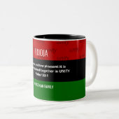 Personalisiert UMOJA Unity Kwanzaa Zweifarbige Tasse (VorderseiteRechts)