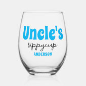Personalisiert Uncle's Sippy Cup Weinglas Ohne Stiel (Vorderseite)