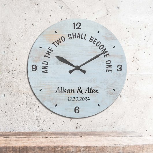 Personalisiert und die beiden werden zu einem Flei Große Wanduhr