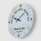 Personalisiert und die beiden werden zu einem Flei Große Wanduhr (Winkel)