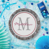 Personalisiert und Mit Monogramm Pappteller (Party)