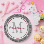 Personalisiert und Mit Monogramm Pappteller (Party)