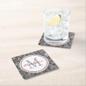 Personalisiert und Mit Monogramm Rechteckiger Pappuntersetzer (Vor Ort)