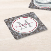 Personalisiert und Mit Monogramm Rechteckiger Pappuntersetzer (angewinkelt)