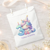 Personalisiert Unicorn 3. Geschenktütchen (Ausgeschnitten)