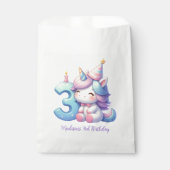 Personalisiert Unicorn 3. Geschenktütchen (Vorderseite)